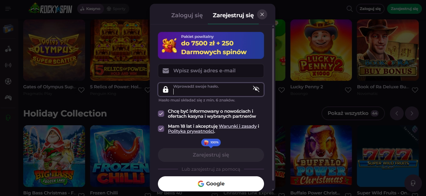 RockySpin – Legalne kasyno online bez weryfikacji
